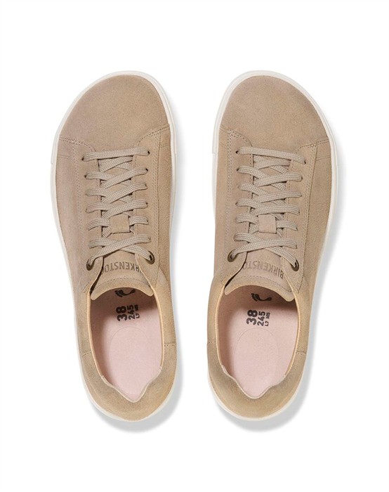 Bend Low Suede Leather Sneakers - Taupe